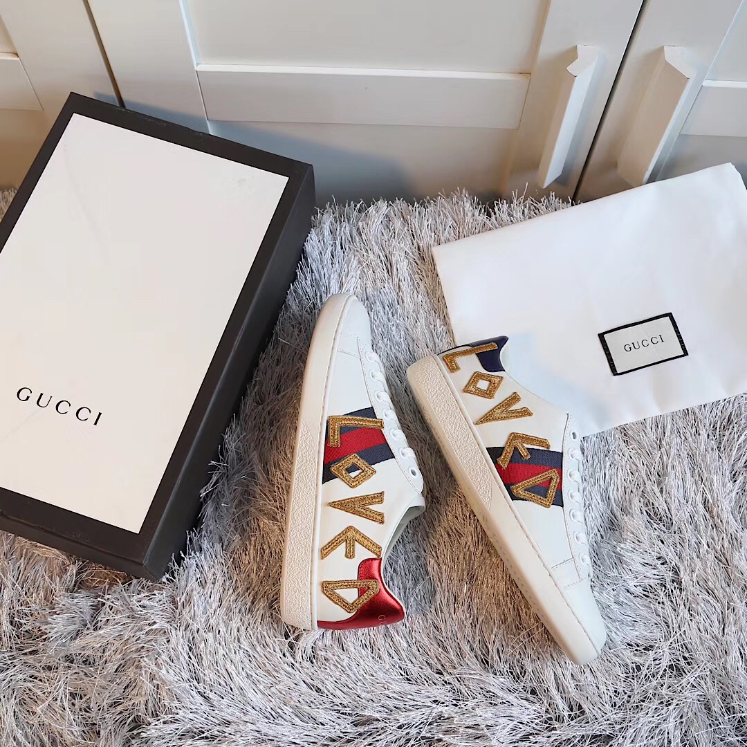 Gucci Ace Embroidered Sneaker - EUR FASHION