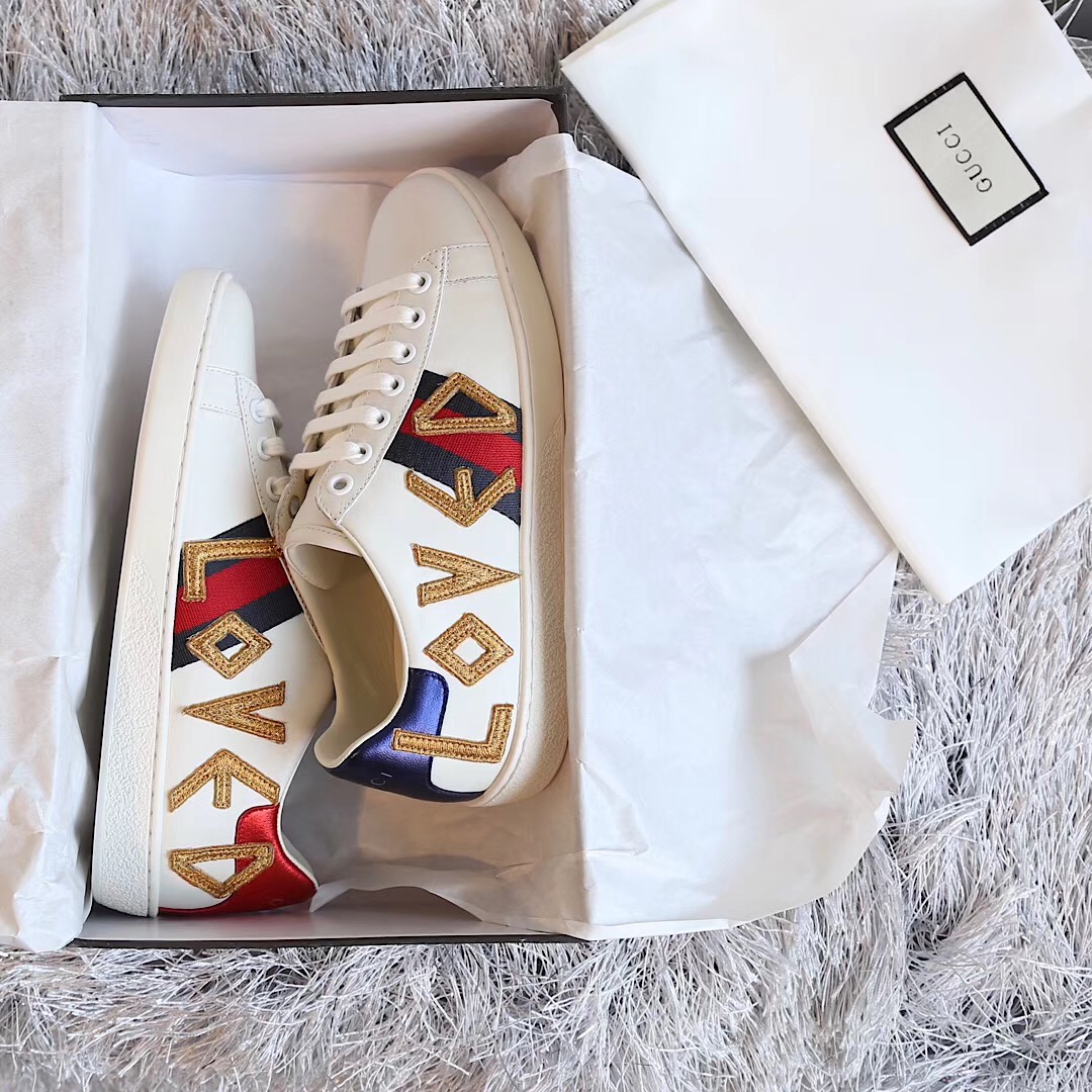 Gucci Ace Embroidered Sneaker - EUR FASHION