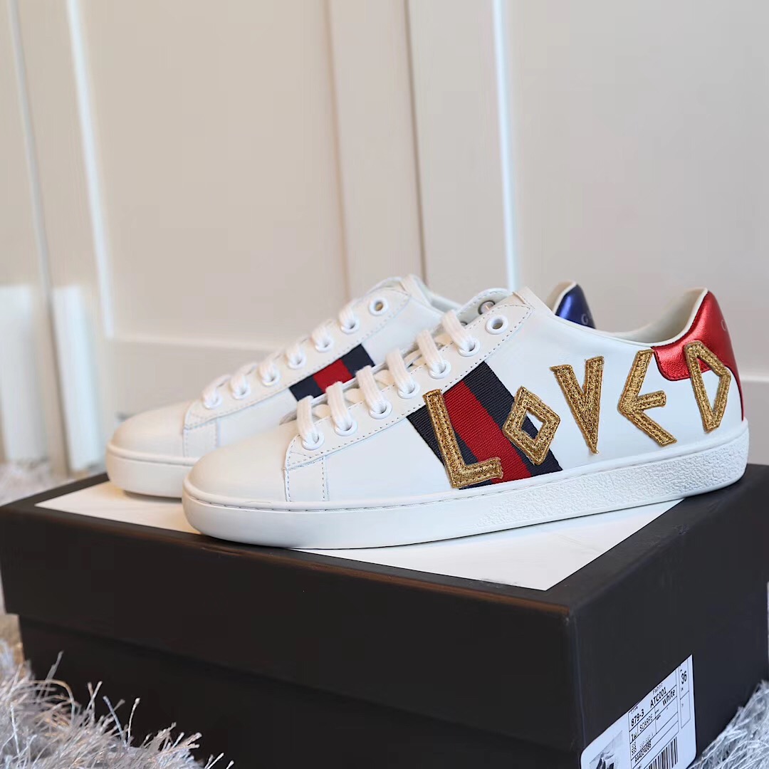 Gucci Ace Embroidered Sneaker - EUR FASHION