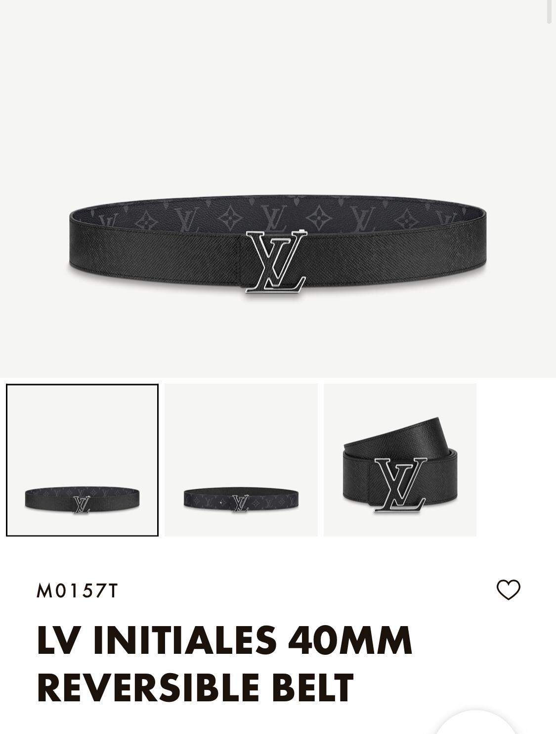 Louis Vuitton Initiales Monogram Belt - EUR FASHION