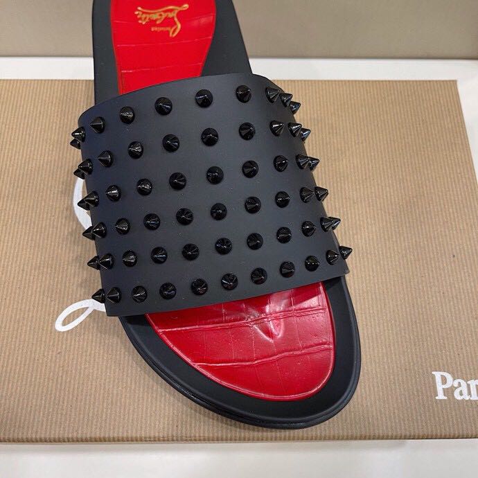 Christian Louboutin Man Slippers Flats - EUR FASHION