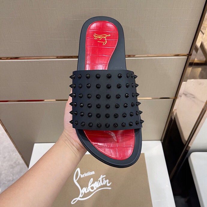 Christian Louboutin Man Slippers Flats - EUR FASHION