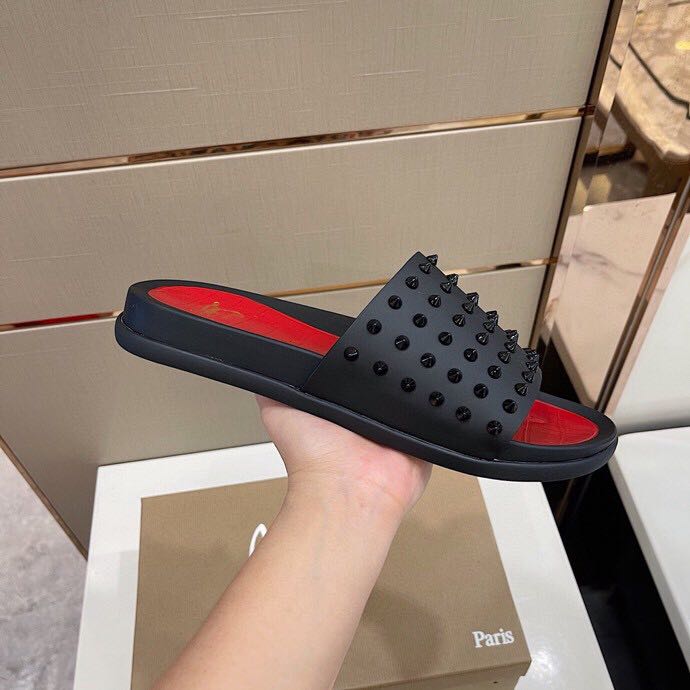 Christian Louboutin Man Slippers Flats - EUR FASHION