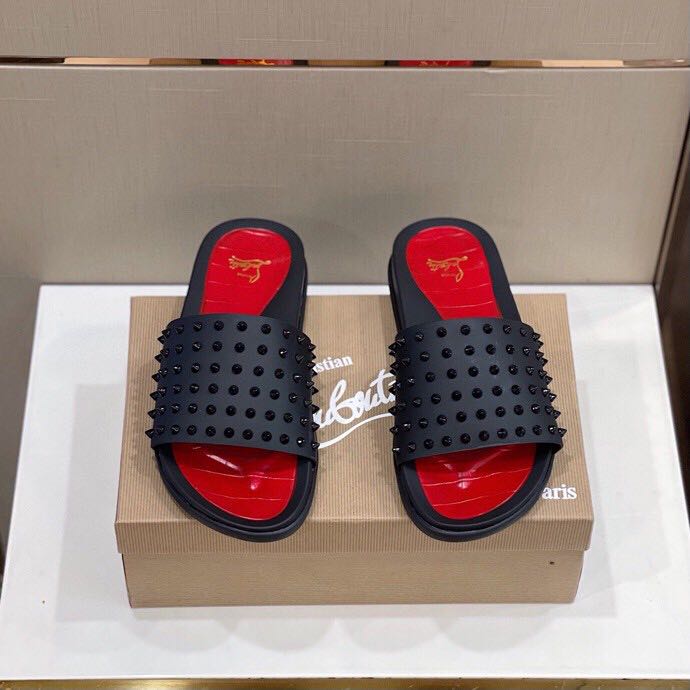 Christian Louboutin Man Slippers Flats - EUR FASHION