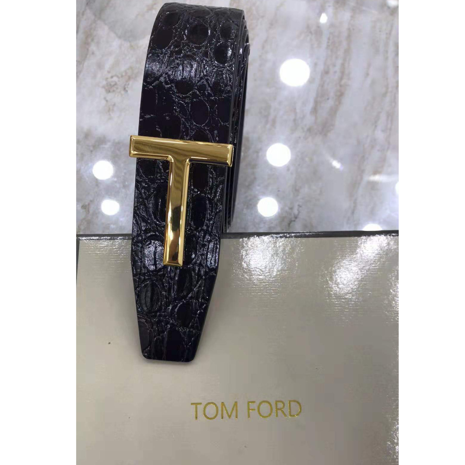 Tom Ford Crocodile Icon Belt - EUR FASHION