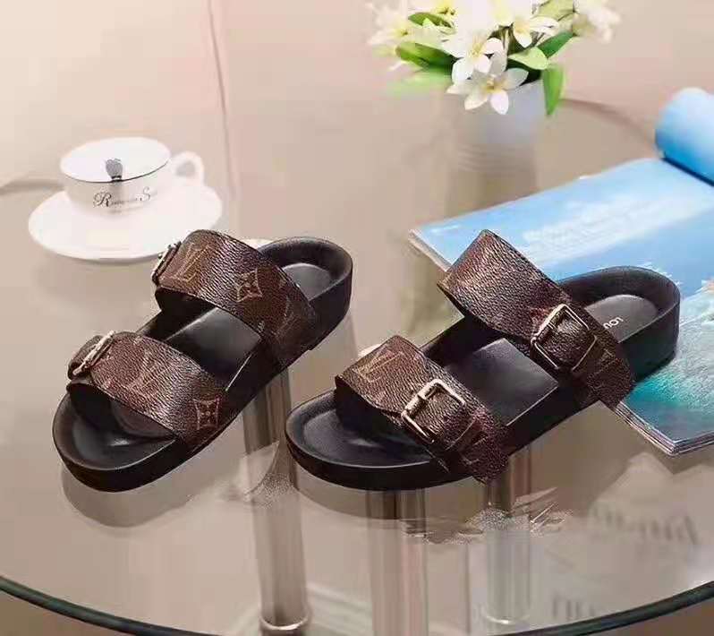 Louis Vuitton Monogram Bom Dia Flat Mule Sandals - EUR FASHION