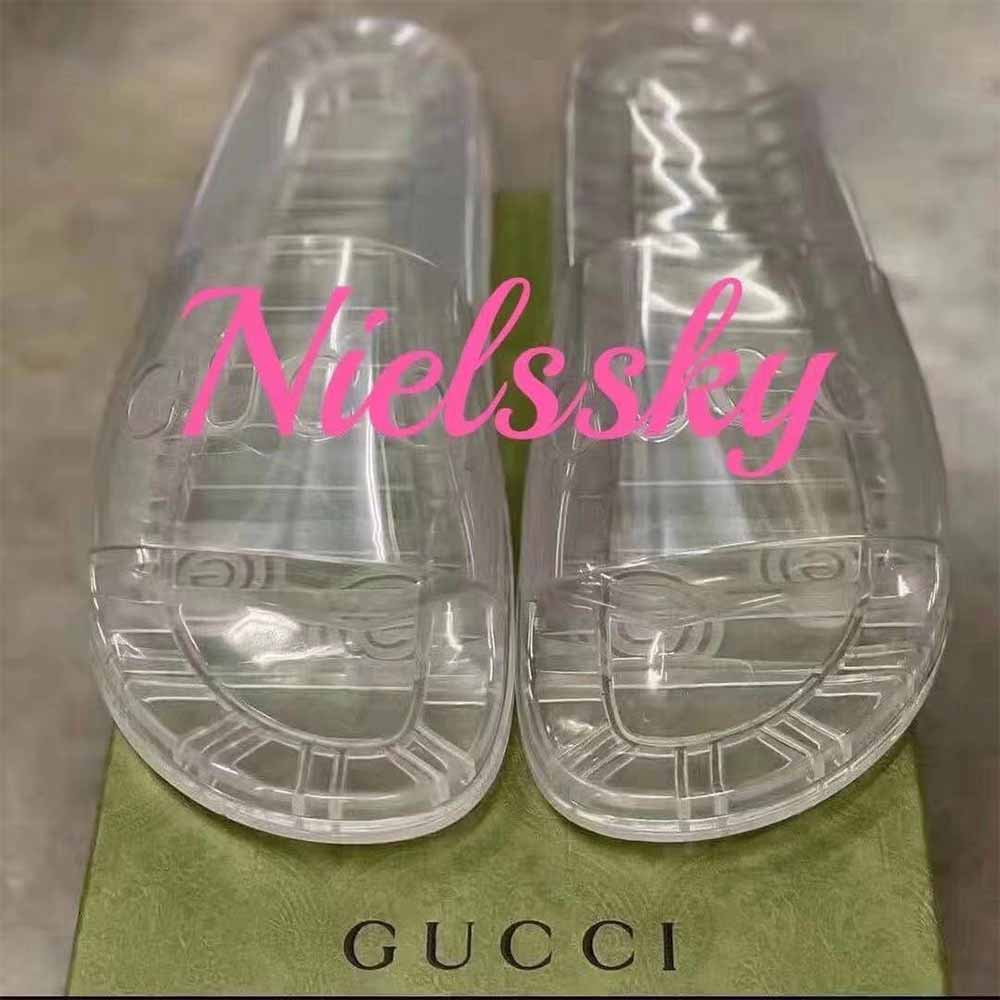 Gucci Men's Slide Sandal With GG Logo - EUR FASHION