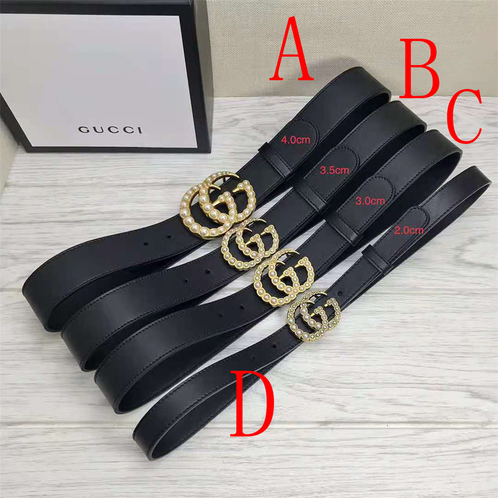 Gucci GG Pearl Black Belt  - EUR FASHION