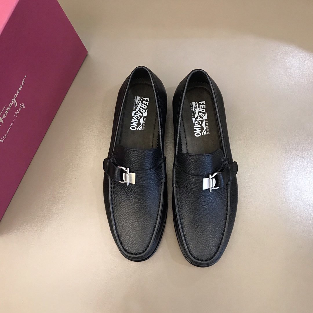 Ferragamo Black Shoes - EUR FASHION