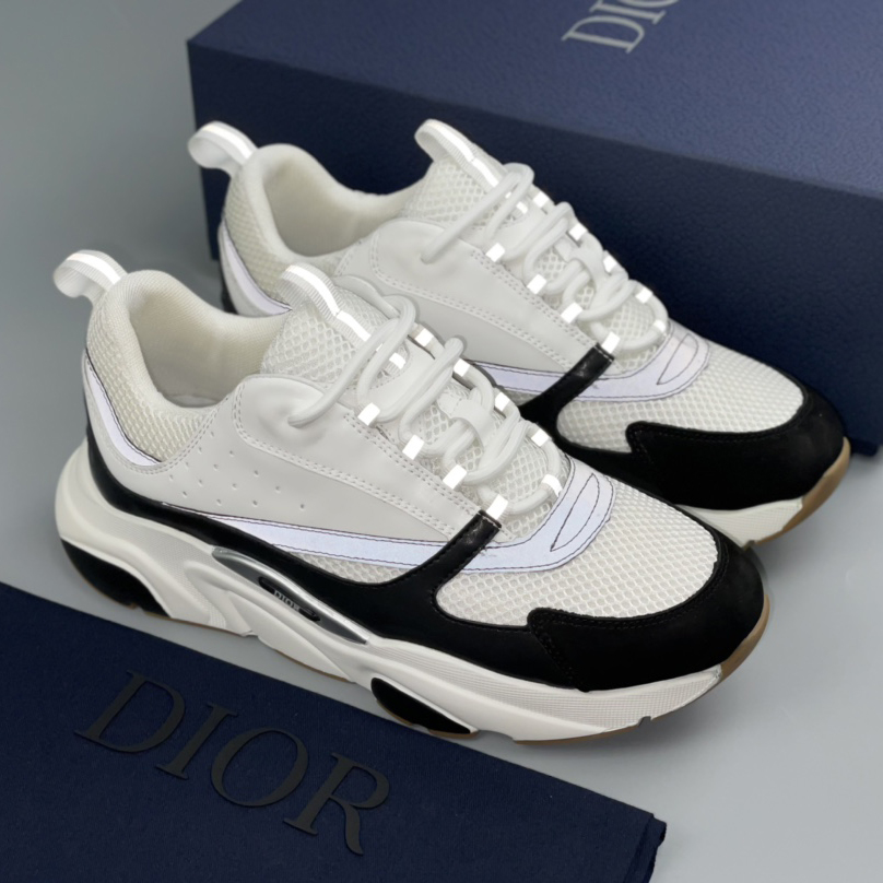 Dior B22 Sneaker White Black - EUR FASHION