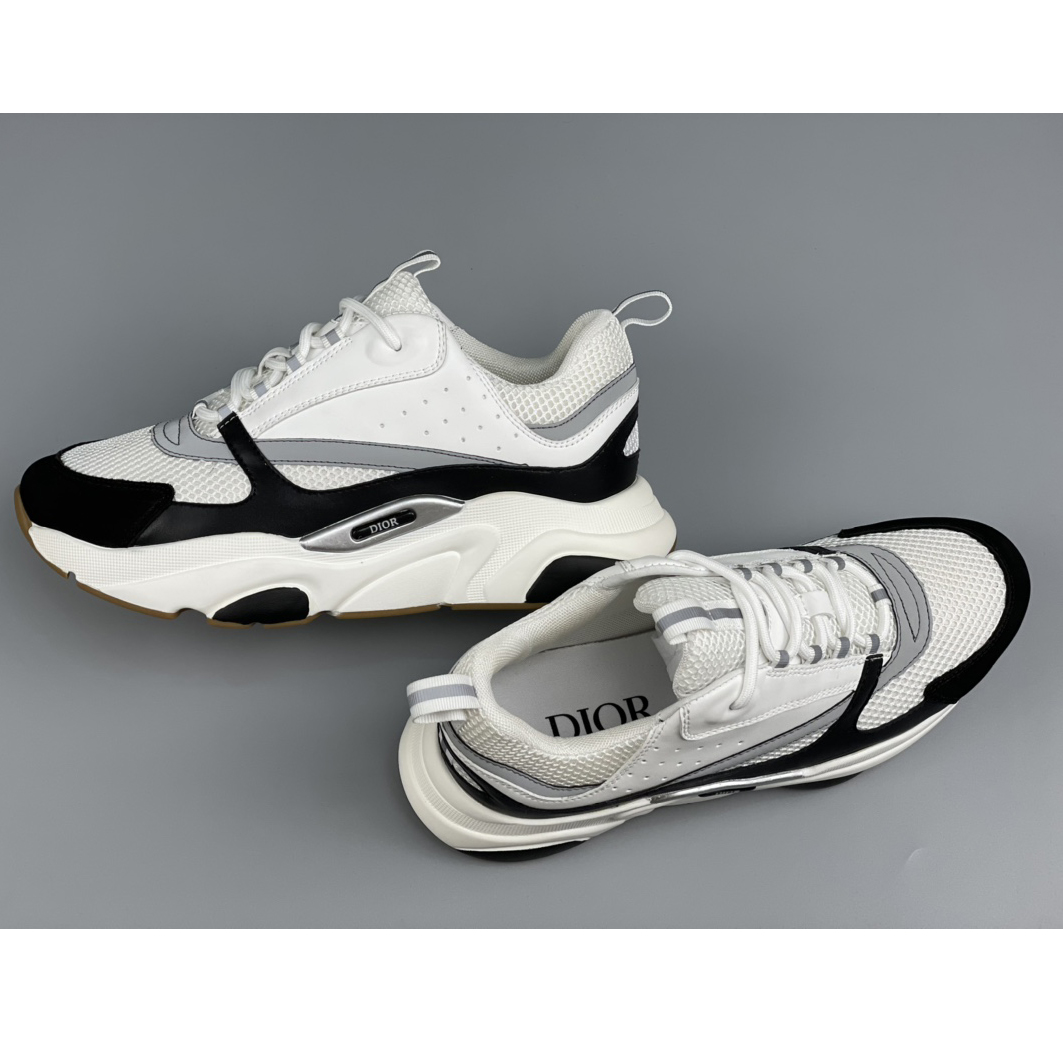 Dior B22 Sneaker White Black - EUR FASHION