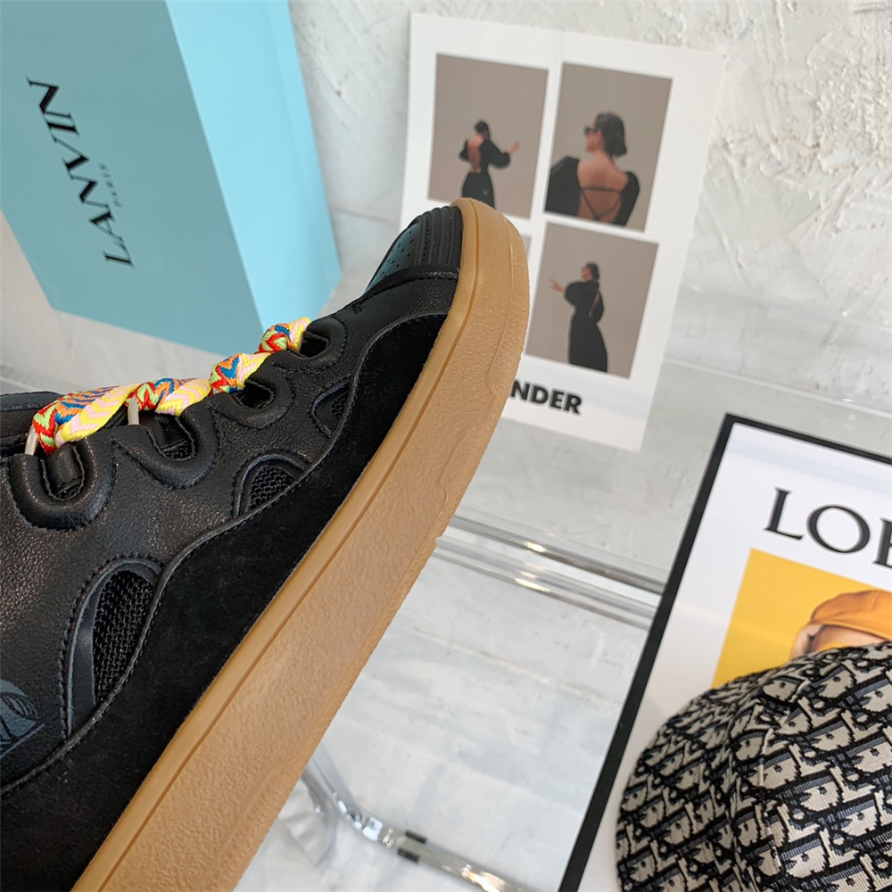 Lanvin Curb Sneaker In Black - EUR FASHION