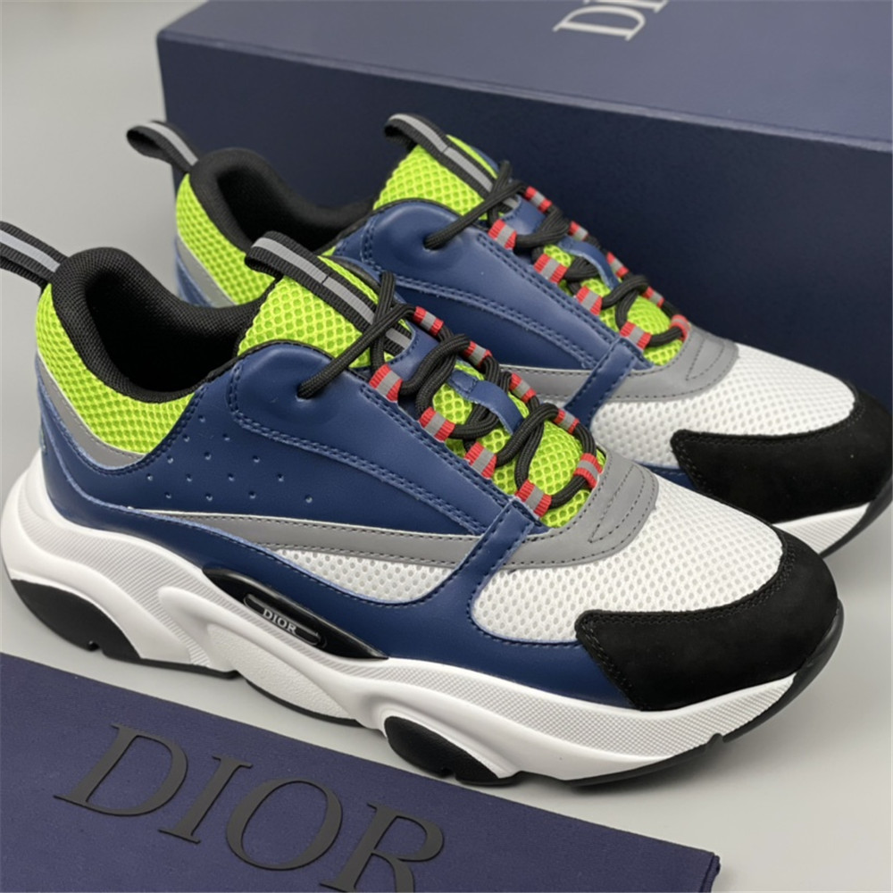 Dior B22 Low-top Sneaker In Blue&Green - EUR FASHION