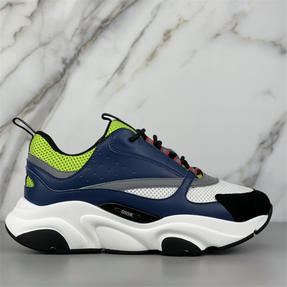 Dior B22 Low-top Sneaker In Blue&Green - EUR FASHION