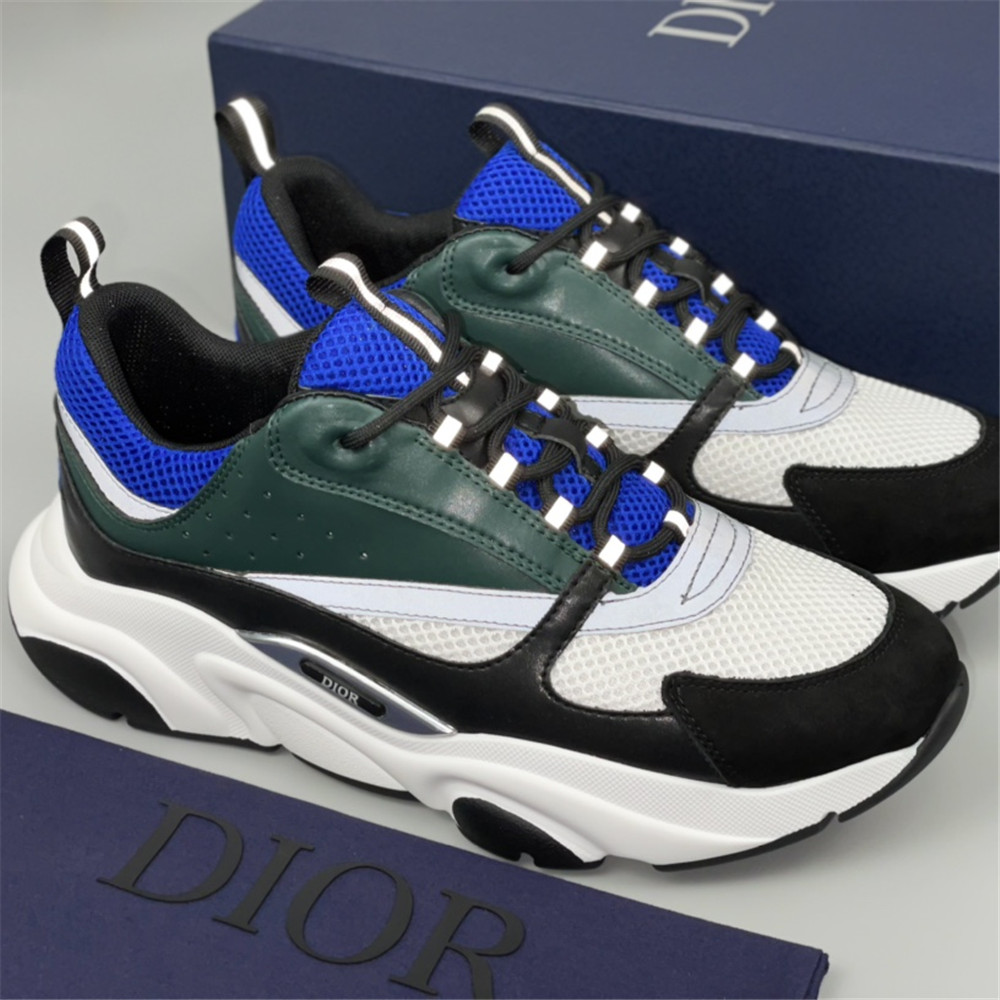 Dior B22 Low-top Sneaker In Green&Blue - EUR FASHION