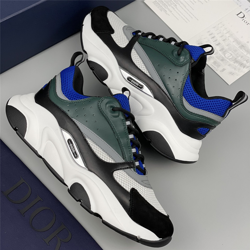 Dior B22 Low-top Sneaker In Green&Blue - EUR FASHION