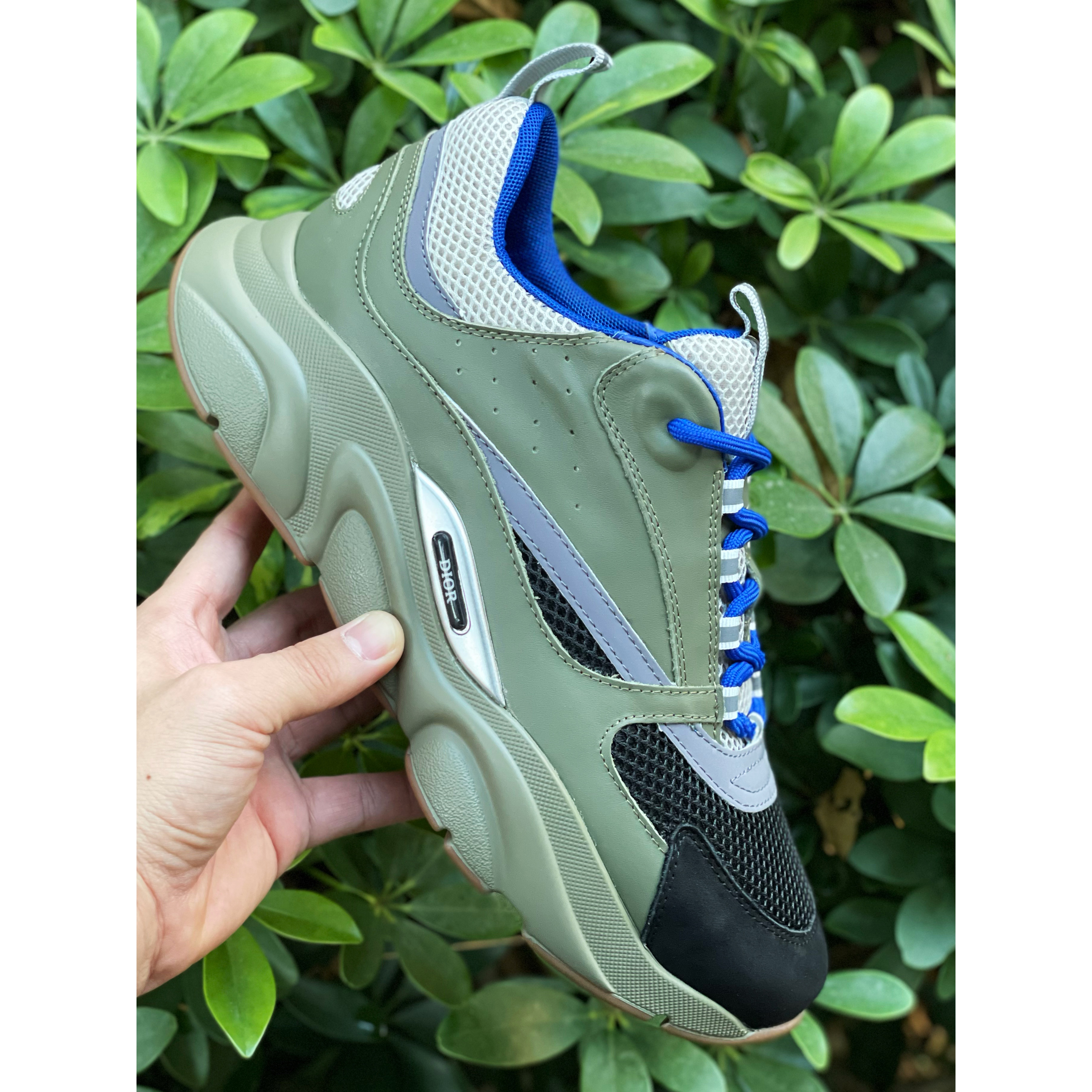 Dior B22 Low-top Sneaker In Green&Blue - EUR FASHION