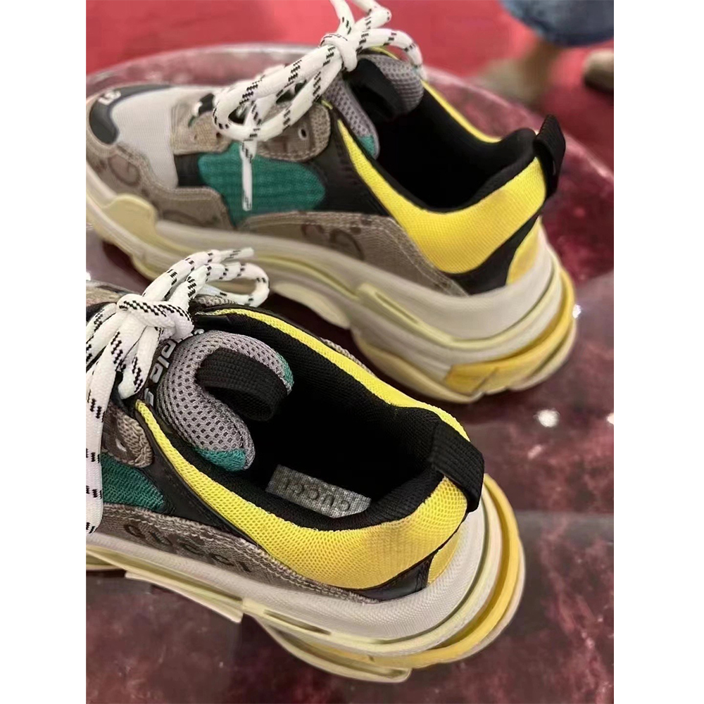 Gucci Men's The Hacker Project Triple S Sneaker(Dilapidated Soles) - EUR FASHION