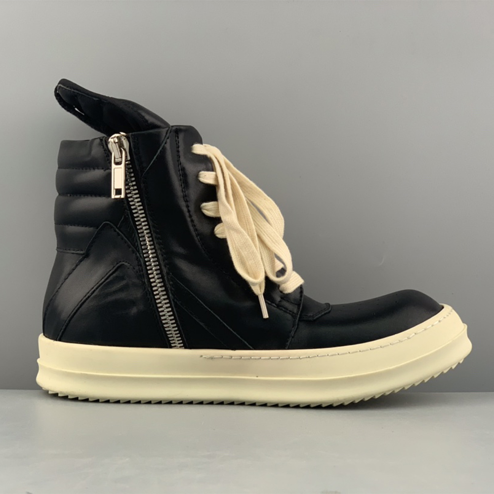 Rick Owens Geobasket High-Top Sneakers Black - EUR FASHION