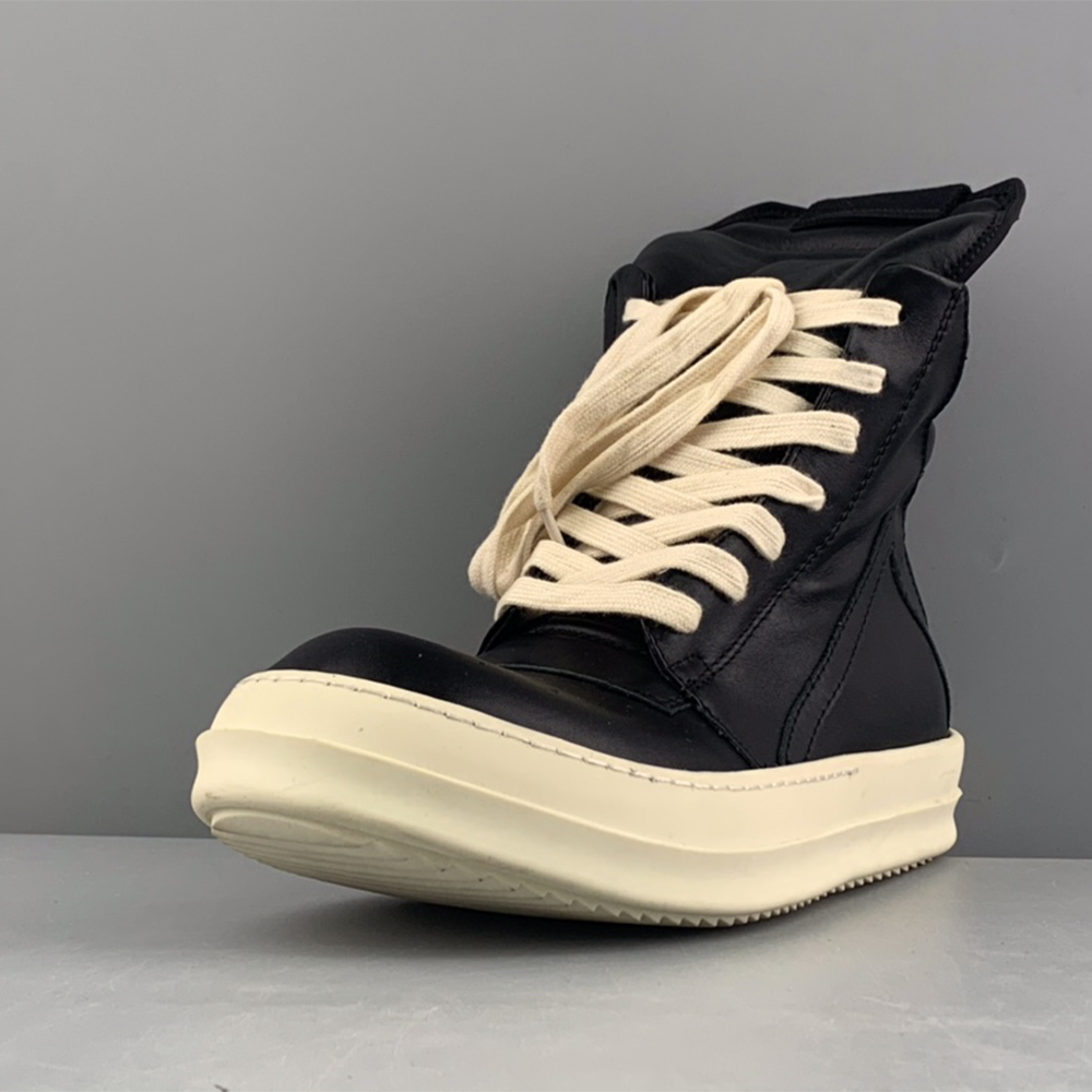 Rick Owens Geobasket High-Top Sneakers Black - EUR FASHION