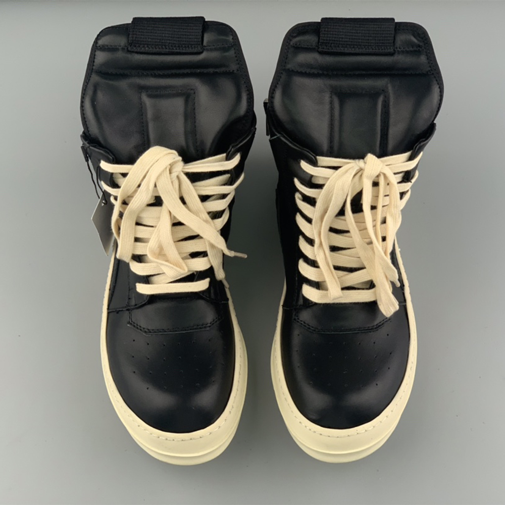 Rick Owens Geobasket High-Top Sneakers Black - EUR FASHION