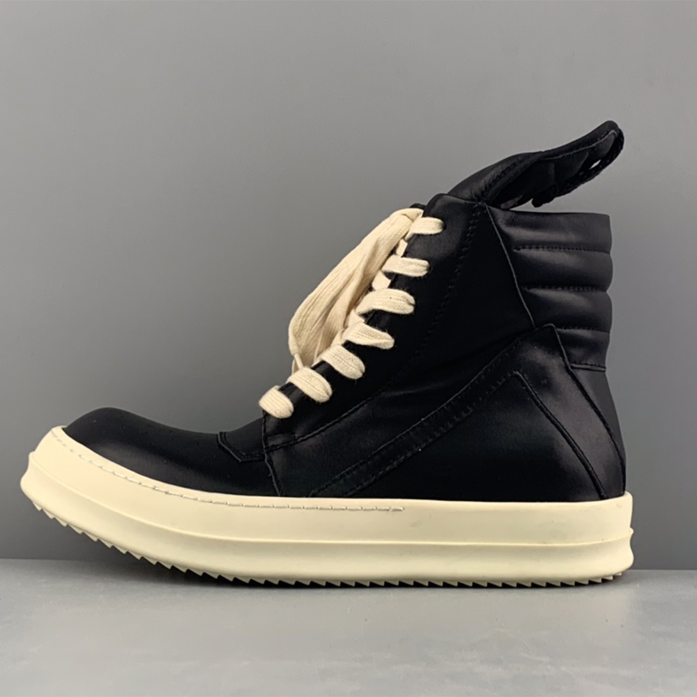 Rick Owens Geobasket High-Top Sneakers Black - EUR FASHION