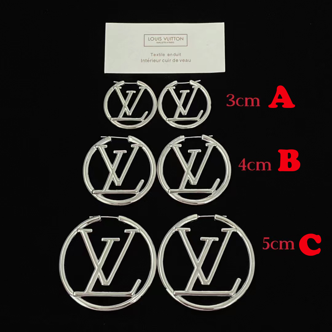 Louis Vuitton Logo Earrings - EUR FASHION