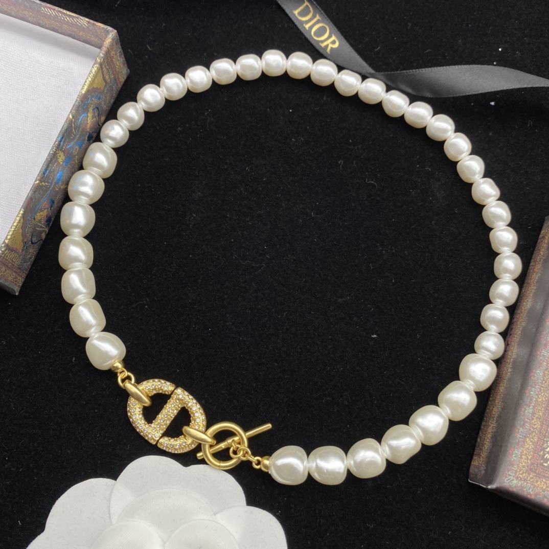 Dior Pearl Necklace - EUR FASHION