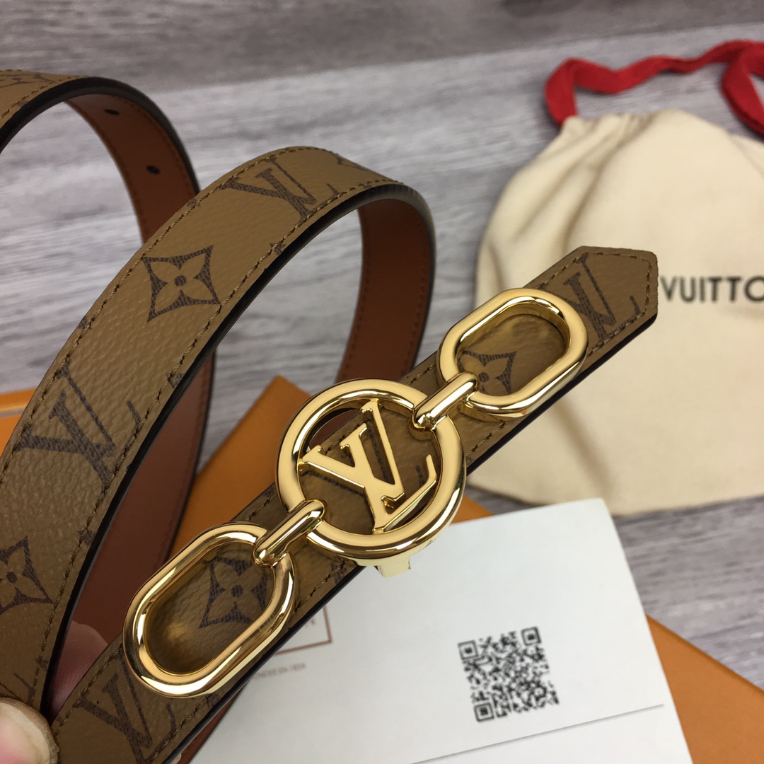 Louis Vuitton Squared LV 20mm Belt - EUR FASHION