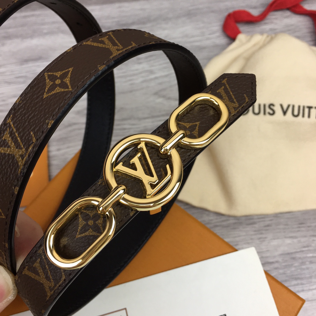 Louis Vuitton Squared LV 20mm Belt - EUR FASHION