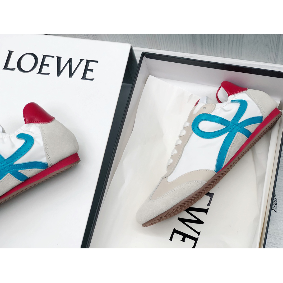 Loewe Ballet Runner In Nylon And Calfskin - EUR FASHION