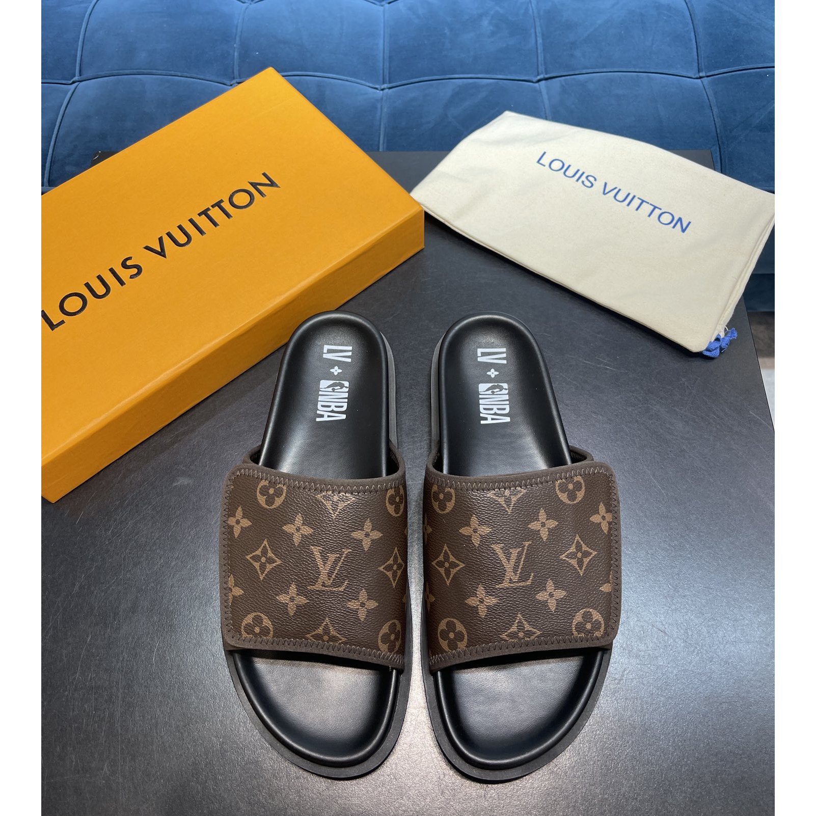 Louis Vuitton x NBA Monogram Slipper - EUR FASHION