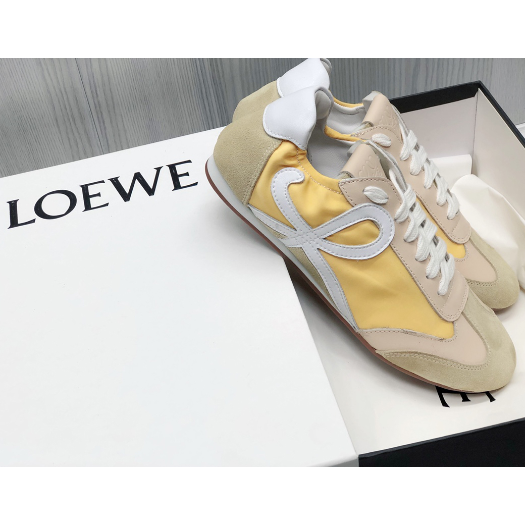 Loewe Ballet Runner In Nylon And Calfskin - EUR FASHION