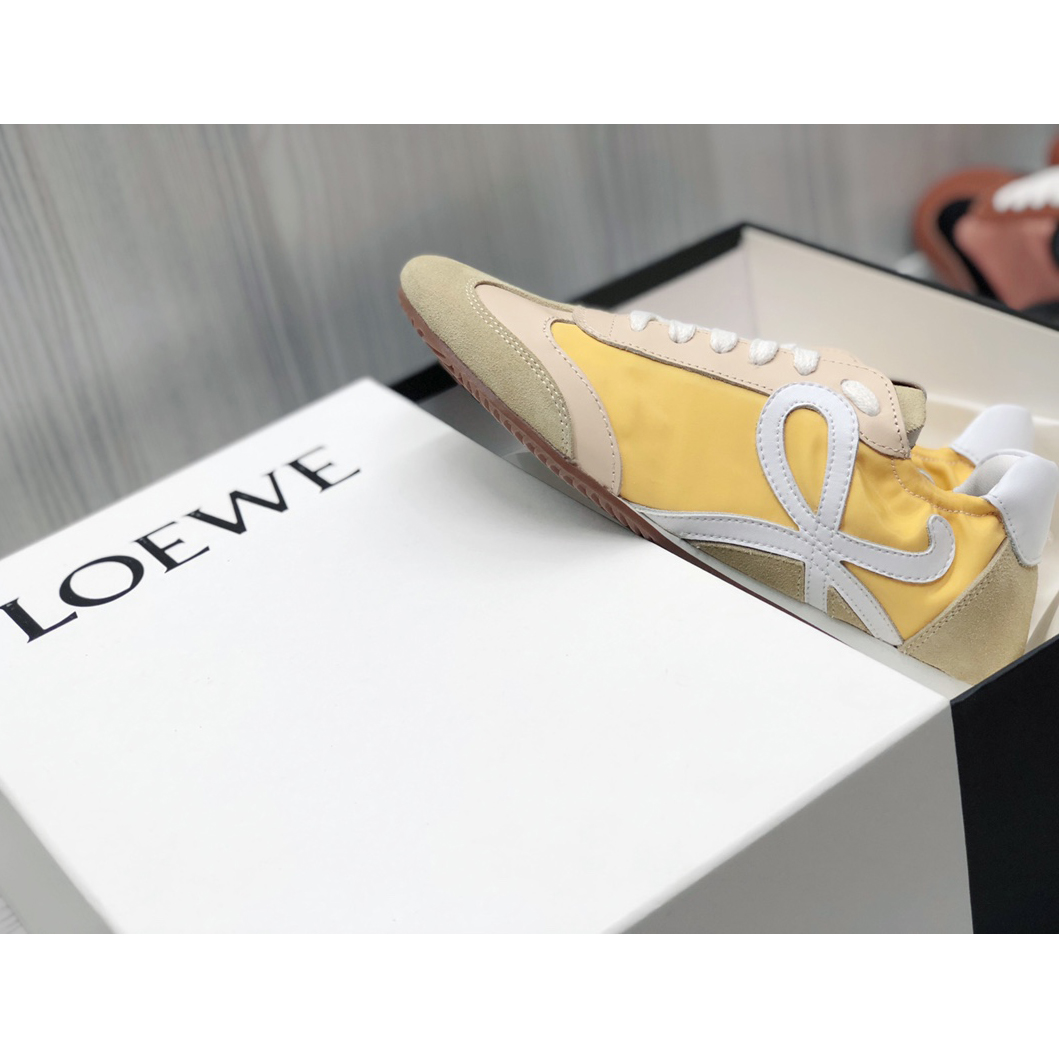 Loewe Ballet Runner In Nylon And Calfskin - EUR FASHION