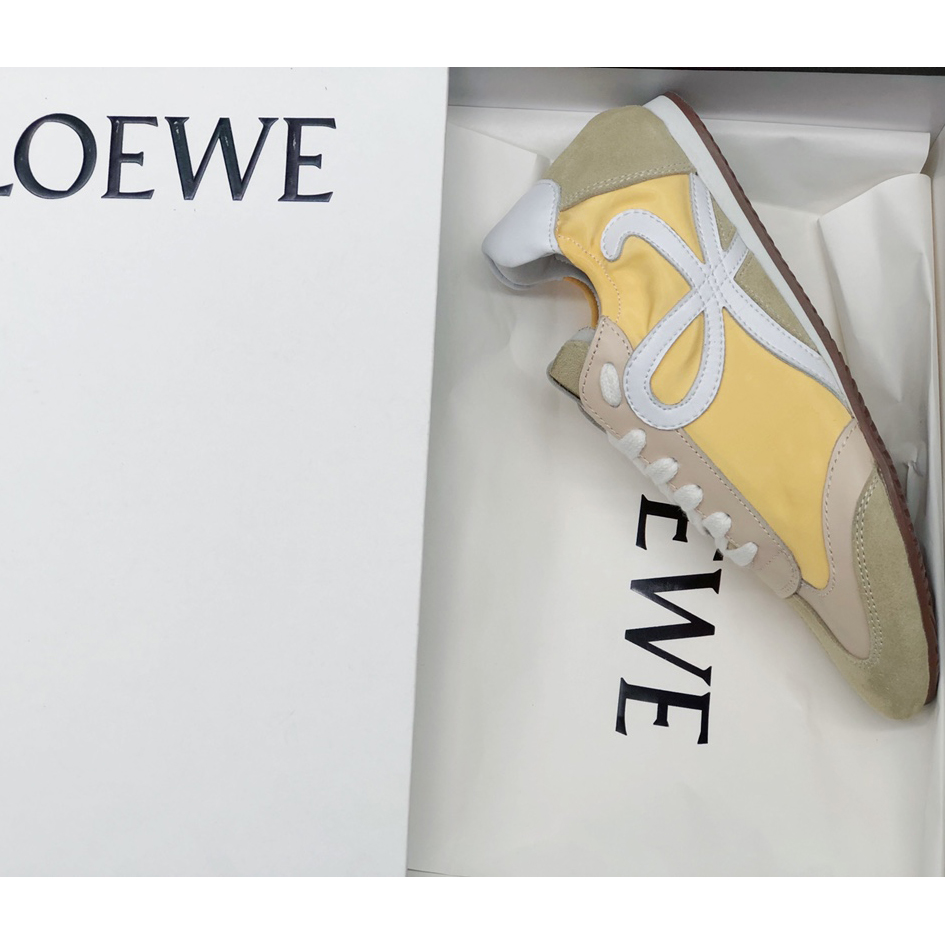 Loewe Ballet Runner In Nylon And Calfskin - EUR FASHION