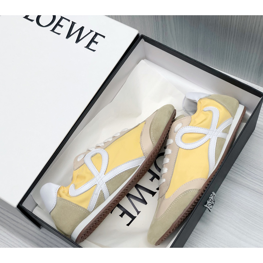 Loewe Ballet Runner In Nylon And Calfskin - EUR FASHION