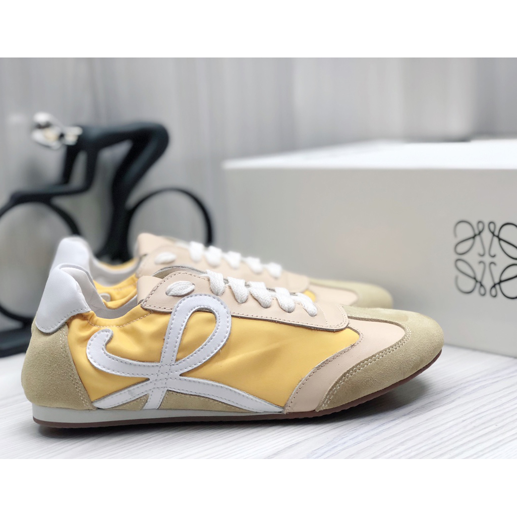 Loewe Ballet Runner In Nylon And Calfskin - EUR FASHION