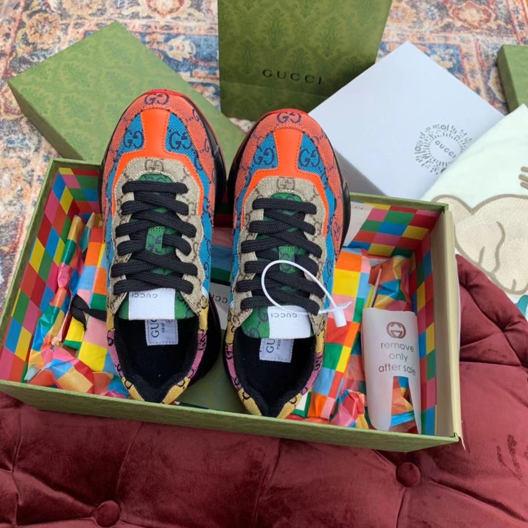 Gucci GG Multicolor Series Rhyton  Sneakers - EUR FASHION