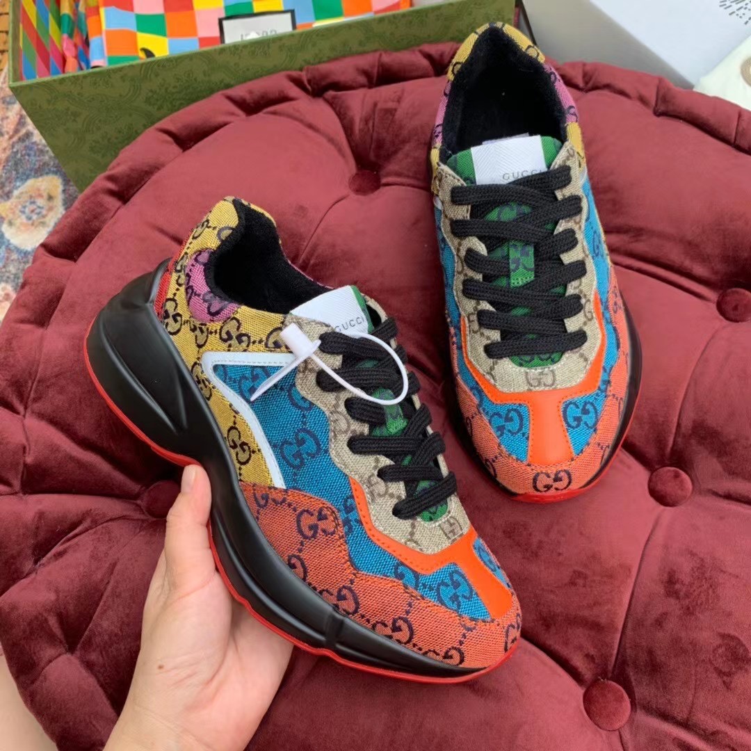 Gucci GG Multicolor Series Rhyton  Sneakers - EUR FASHION