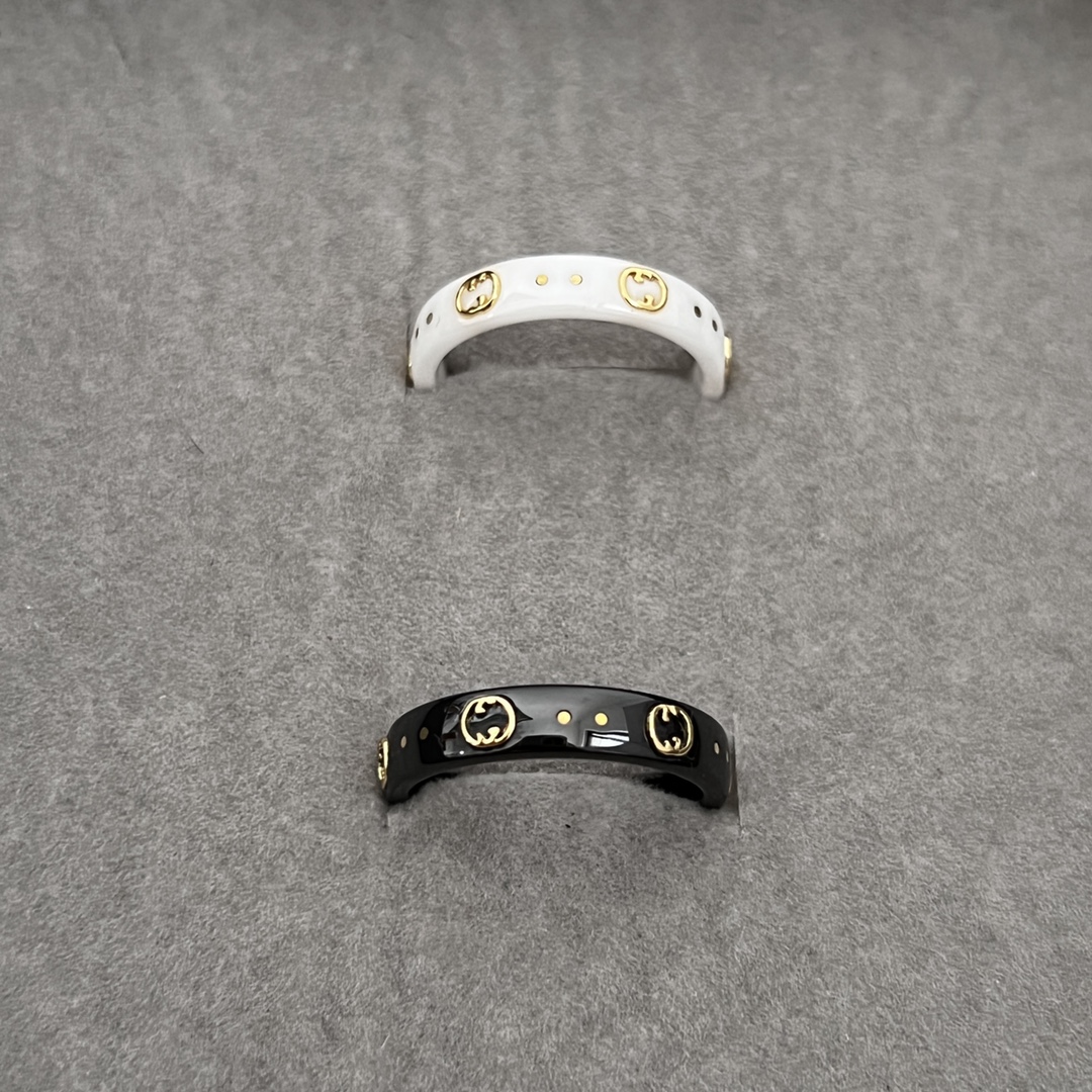 Gucci Icon Ring 18k With Interlocking G In White - EUR FASHION