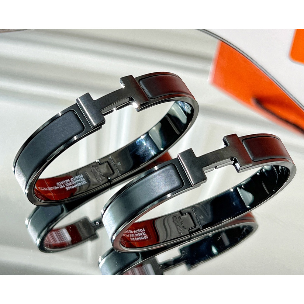 Hermes  Clic HH So Black Bracelets - EUR FASHION