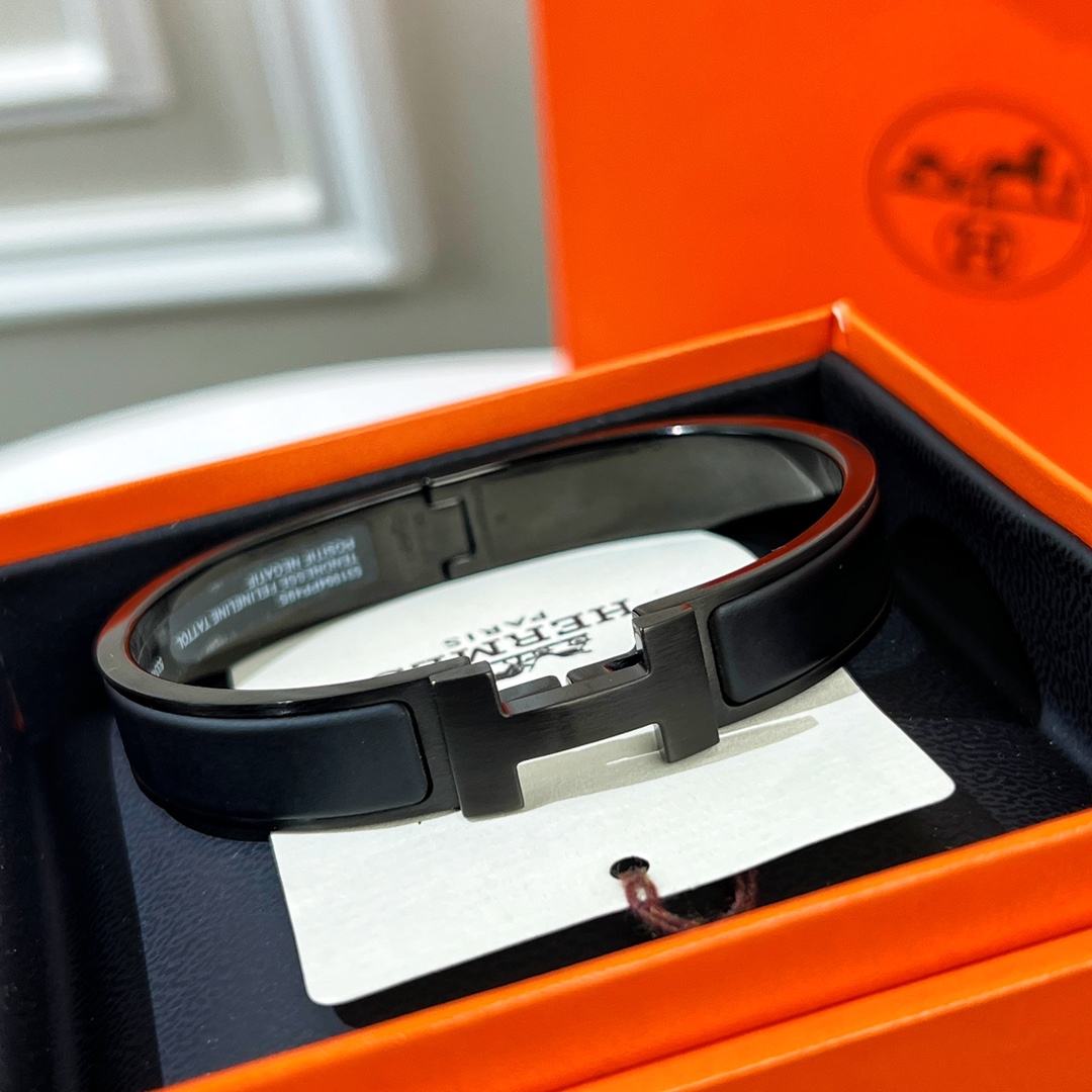 Hermes  Clic HH So Black Bracelets - EUR FASHION