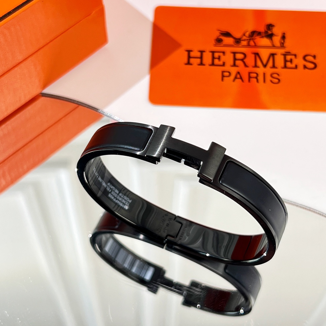 Hermes  Clic HH So Black Bracelets - EUR FASHION