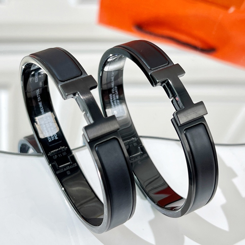 Hermes  Clic HH So Black Bracelets - EUR FASHION