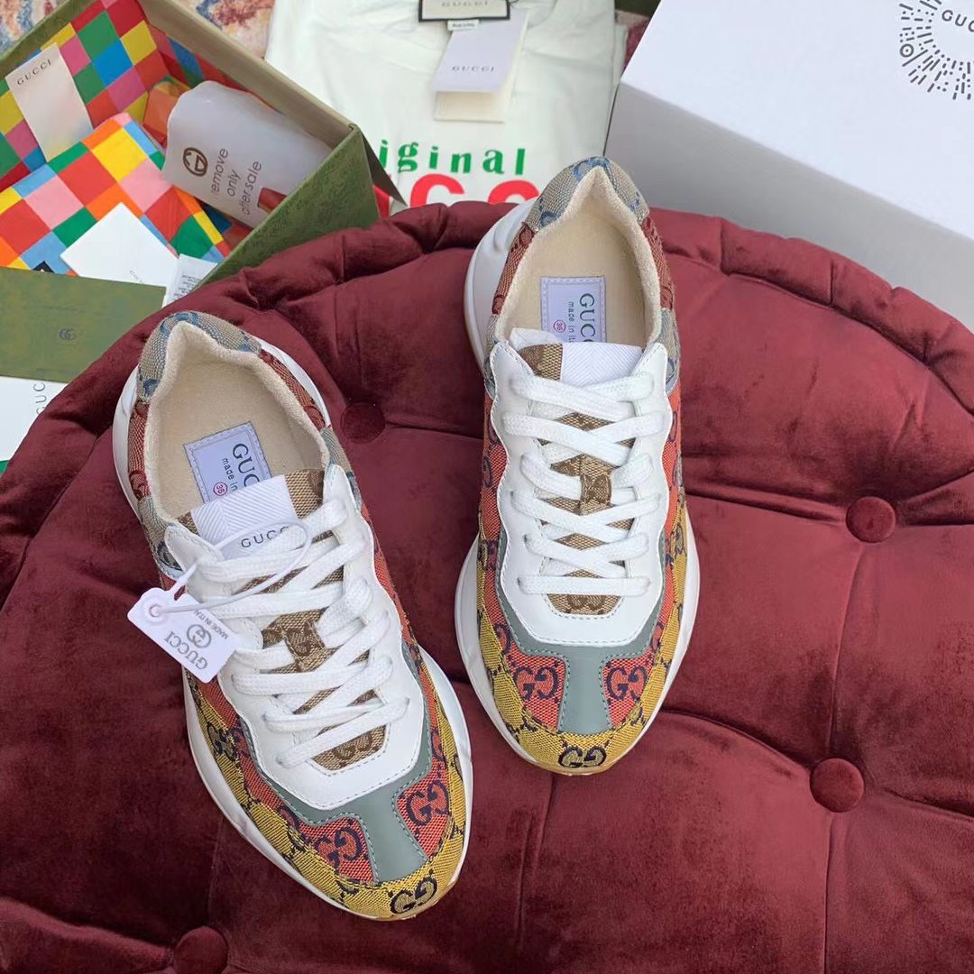 Gucci GG Multicolor Series Rhyton  Sneakers(upon uk size) - EUR FASHION