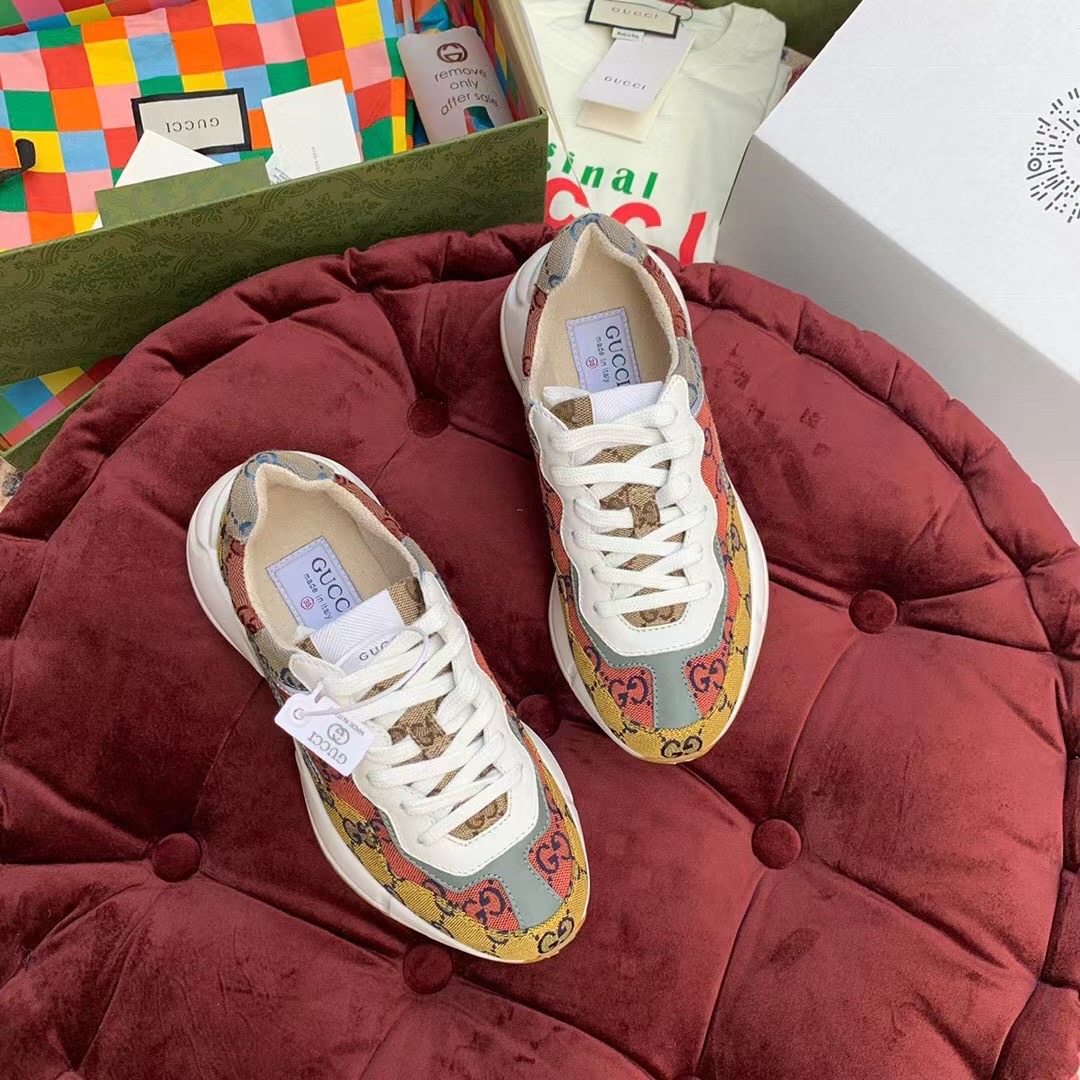 Gucci GG Multicolor Series Rhyton  Sneakers(upon uk size) - EUR FASHION