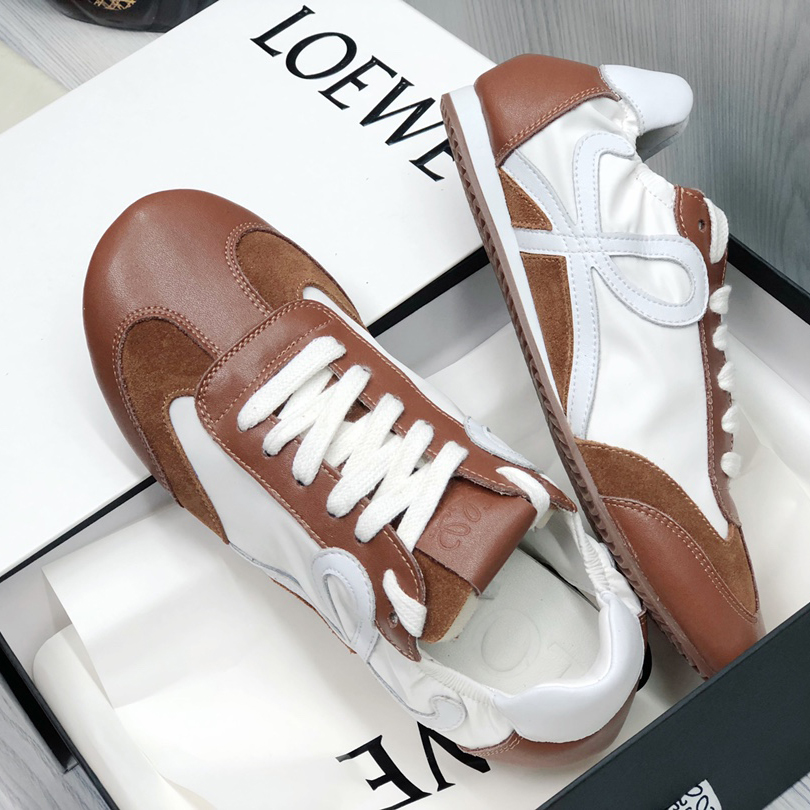 Loewe Ballet Runner In Nylon And Calfskin - EUR FASHION