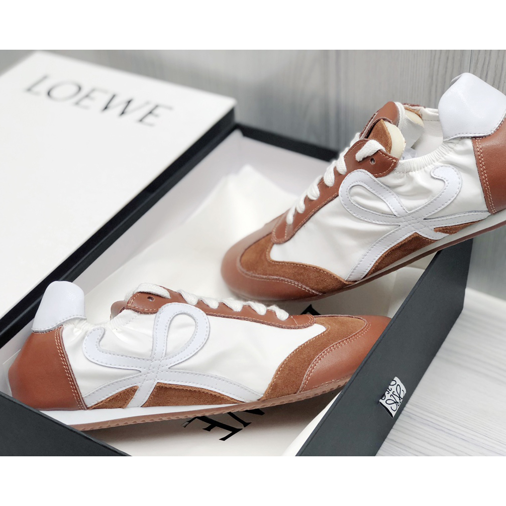 Loewe Ballet Runner In Nylon And Calfskin - EUR FASHION