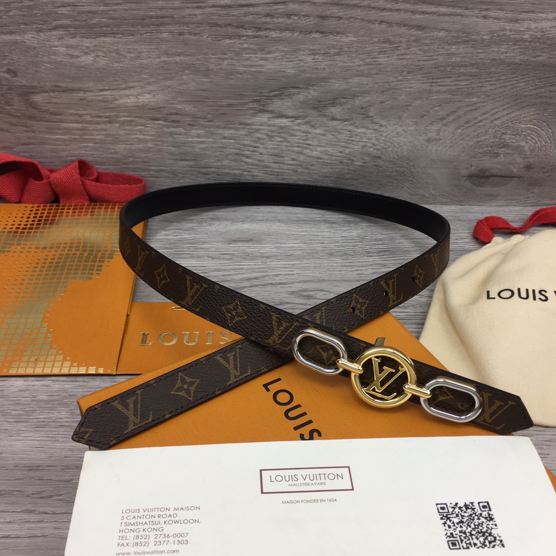 Louis Vuitton Squared LV 20mm Belt - EUR FASHION