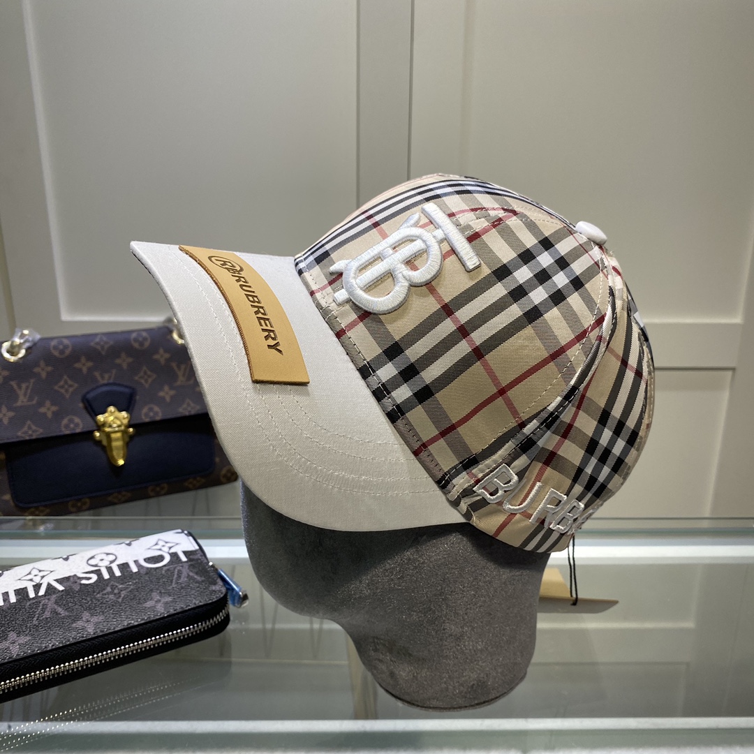 Burberry Monogram Motif Icon Stripe Baseball Cap - EUR FASHION